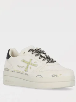 Sneakers Micol Premiata in pelle con strass applicati