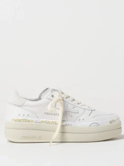 Sneakers Micol Premiata in pelle con stampa logo