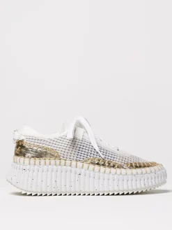Sneakers Nama Chloè in mesh con lavorazione ricamata