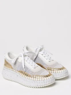 Sneakers Nama Chloè in mesh con lavorazione ricamata
