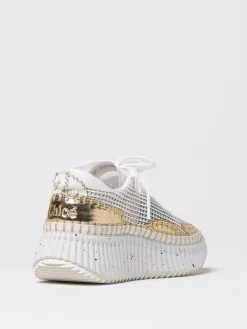Sneakers Nama Chloè in mesh con lavorazione ricamata