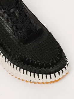 Sneakers Nama Chloè in tessuto ricamato e pelle sintetica