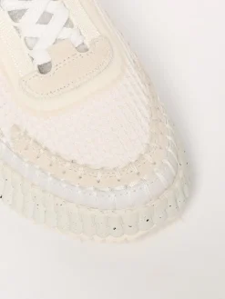 Sneakers Nama Chloè in tessuto ricamato e pelle sintetica