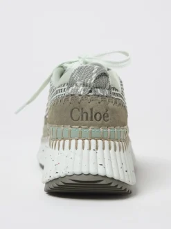 Sneakers Nama Chloè in tessuto ricamato e pelle sintetica