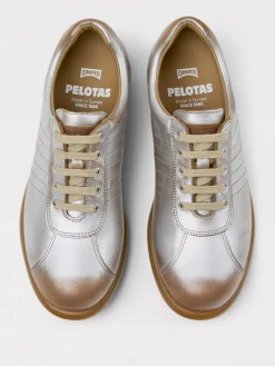 Sneakers Pelotas Camper in pelle usurata conciata al vegetale