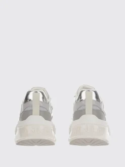 Sneakers Pinko in pelle e tessuto lamè