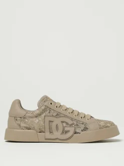 Sneakers Portofino Dolce & Gabbana in pelle e pizzo