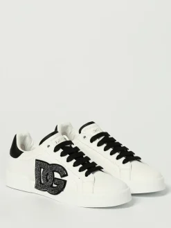 Sneakers Portofino Dolce & Gabbana in pelle con strass