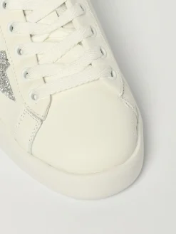Sneakers Purestar Golden Goose in pelle con Swarovski