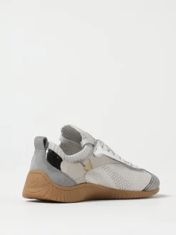 Sneakers Reby Pinko in camoscio e maglia traforata