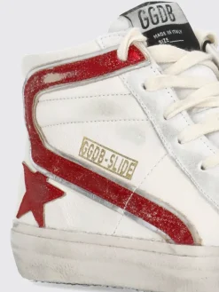 Sneakers Slide Golden Goose in pelle used con borchie