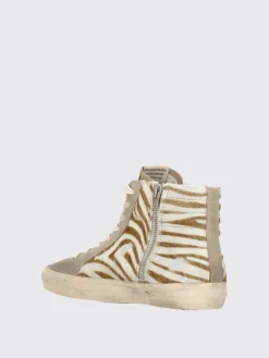 Sneakers Slide Golden Goose in cavallino zebrato e camoscio used