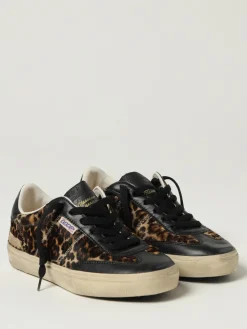 Sneakers Soul Star Golden Goose in cavallino animalier e pelle