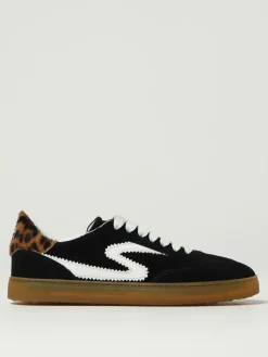 Sneakers Stuart Weitzman in camoscio e cavallino animalier