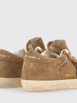 Sneakers Super-Star Golden Goose in camoscio used con borchie