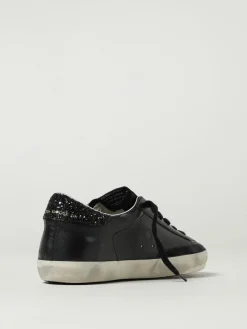 Sneakers Super-Star Golden Goose in nappa e glitter used