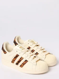 Sneakers Superstar II Adidas Originals in pelle e cavallino animalier