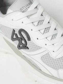 Sneakers Trainer Stuart Weitzman in pelle e mesh