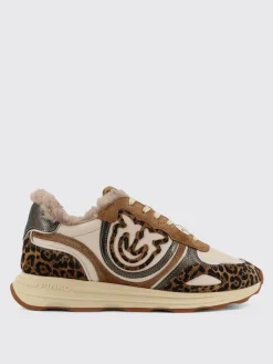 Sneakers Zoe 01 Pinko in pelle stampa animalier