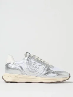 Sneakers Zoe Pinko in pelle laminata e nylon