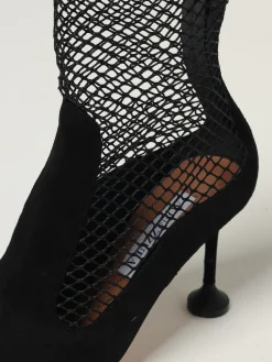 Stivaletto Aquazzura in camoscio e nylon a rete