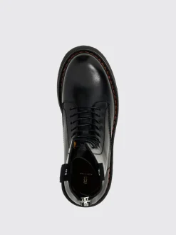 Stivaletto con zeppa X Stack R13 in pelle spazzolata