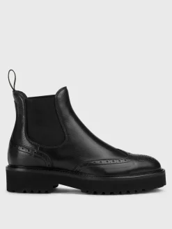 Stivaletto Doucal's in pelle con motivo brogue