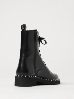 Stivaletto Stuart Weitzman in pelle con perle sintetiche e strass