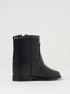 Stivaletto Via Roma 15 in pelle con borchie