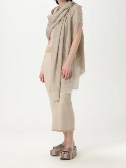 Stola FF Fendi in lana con monogram jacquard