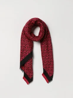 Stola Micron Pinko in misto lana con logo all over