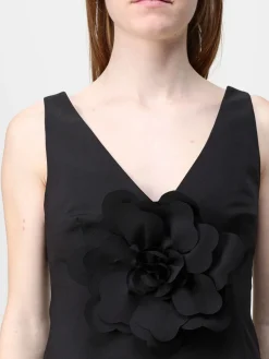 Top a v H Couture in poliestere con maxi fiore