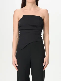 Top asimmetrico H Couture in poliestere