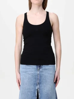 Top basic Armani Exchange con logo ricamato