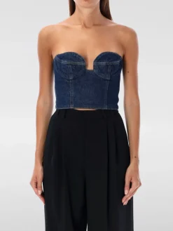 Top bustier Magda Butrym in denim