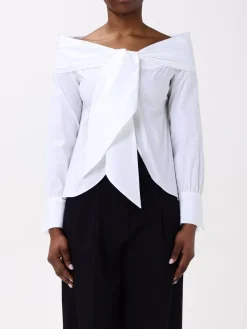 Top con fiocco in cotone Liviana Conti