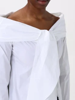 Top con fiocco in cotone Liviana Conti