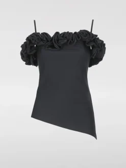 Top Coperni in jersey con rouches