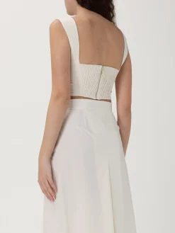 Top cropped Patrizia Pepe in misto lino