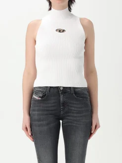 Top dolcevita Diesel in misto viscosa