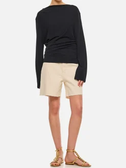 Top drappeggiato Jacquemus in misto viscosa