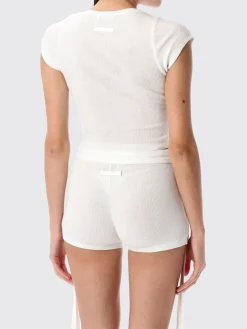 Top in cotone con logo Jean Paul Gaultier