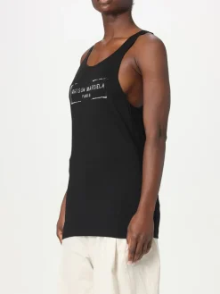 Top in misto cotone con logo Maison Margiela