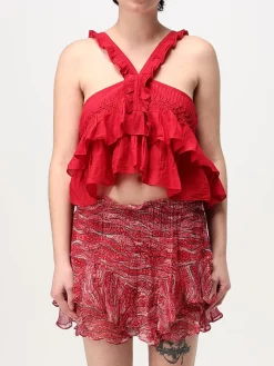 Top Isabel Marant Etoile in viscosa con rouches