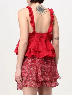 Top Isabel Marant Etoile in viscosa con rouches