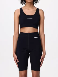 Top Jil Sander in tessuto tecnico stretch