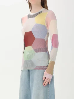 Top JW Anderson in jersey stampato