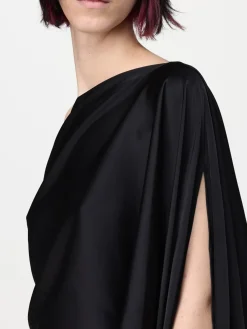 Top monospalla H Couture in raso