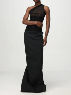 Top monospalla Rick Owens in jersey drappeggiato