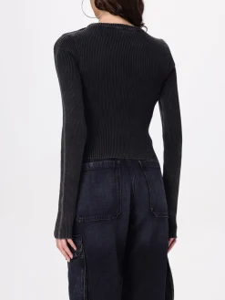 Top Oval D Diesel in cotone a coste